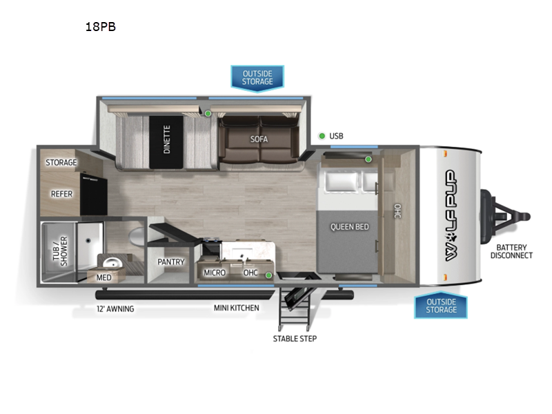 2026 Forest River Cherokee Wolf Pup 18PB, $ 42,127