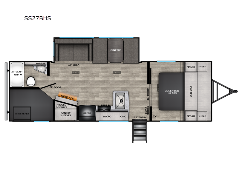 2025 CrossRoads Sunset Trail SS27BHS, $ 46,621