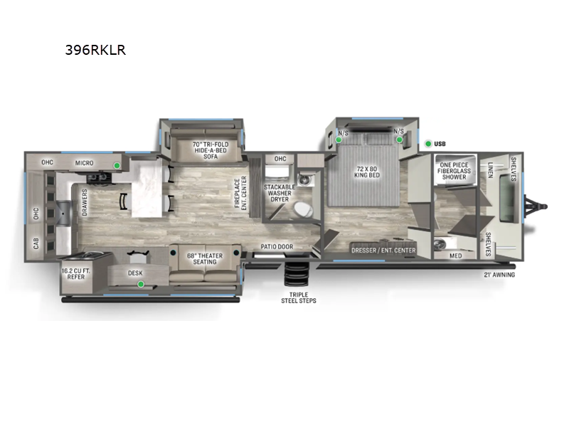 2026 Forest River Sandpiper Destination 396RKLR, $ 85,414