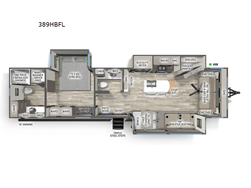 2026 Forest River Sandpiper Destination 389HBFL, $ 81,901
