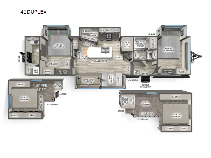 2026 Forest River Sandpiper Destination 41DUPLEX, $ 84,788