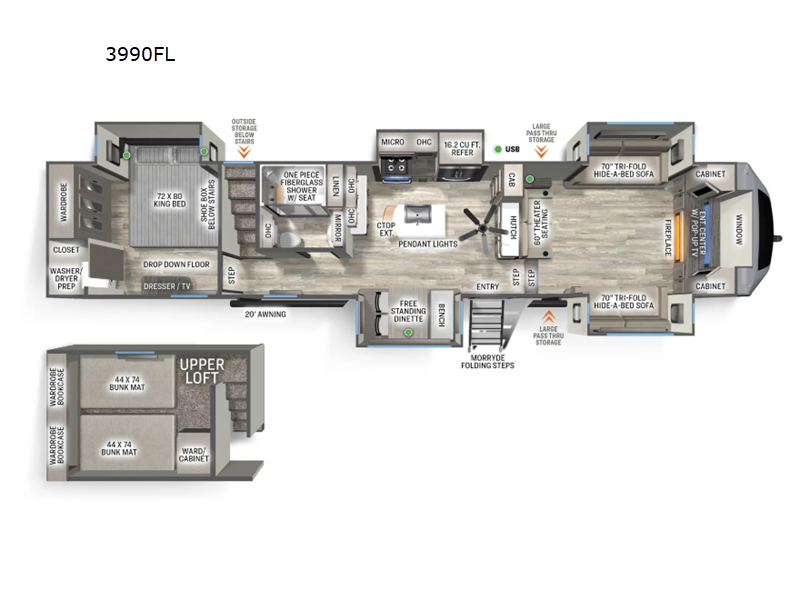 2025 Forest River Sandpiper 3990FL, $ 103,345