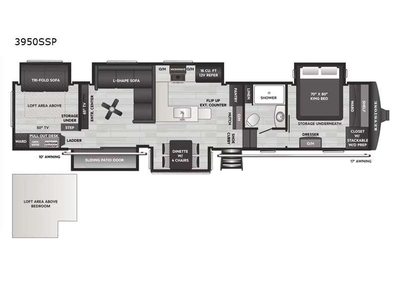 2026 Keystone Sprinter (Fifth Wheel) 3950SSP, $ 104,472