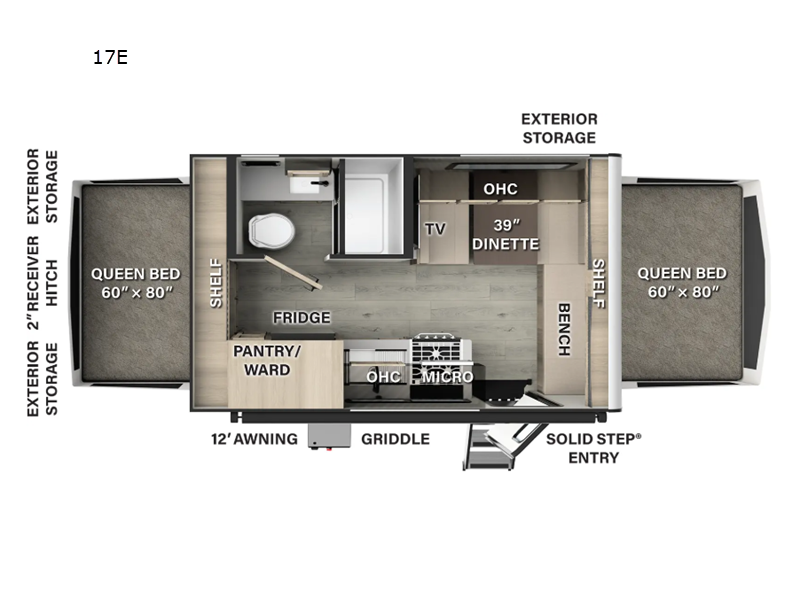 2025 Forest River Flagstaff Shamrock 17E, $ 38,103