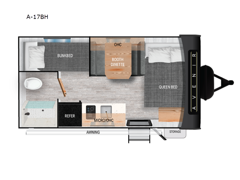 2025 Cruiser RV Avenir XLT 17BH, $ 11,999