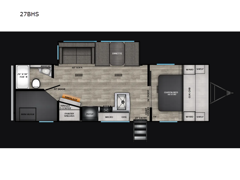 2025 CrossRoads Sunset Trail SS27BHS, $ 46,621