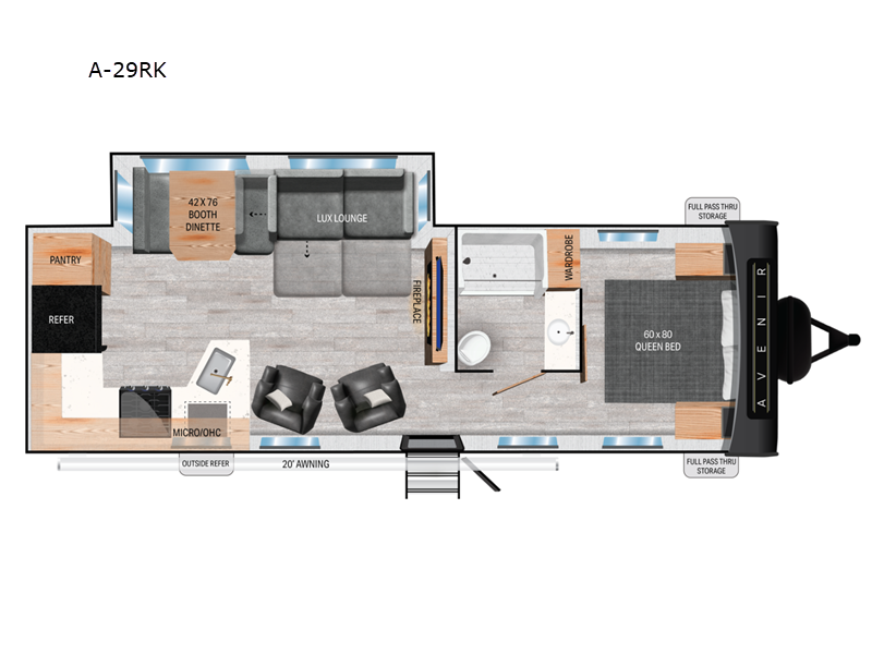 2025 Cruiser RV Avenir 29RK, $ 26,999
