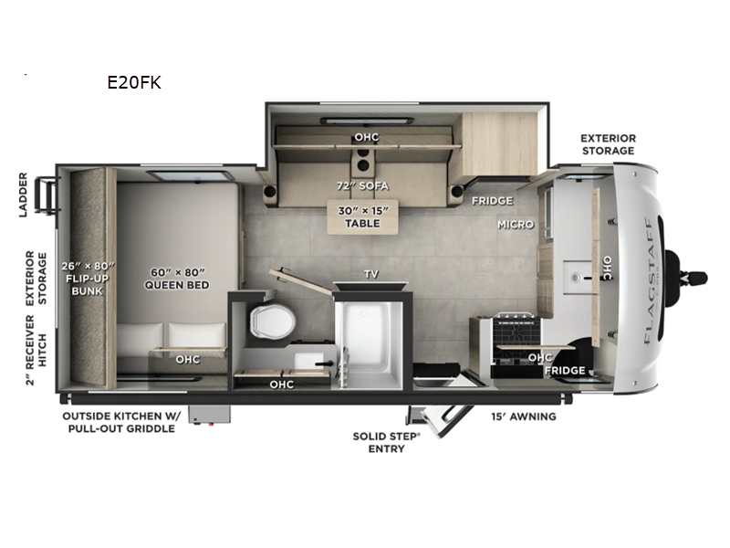 2026 Forest River Flagstaff E-Pro E20FK, $ 36,735