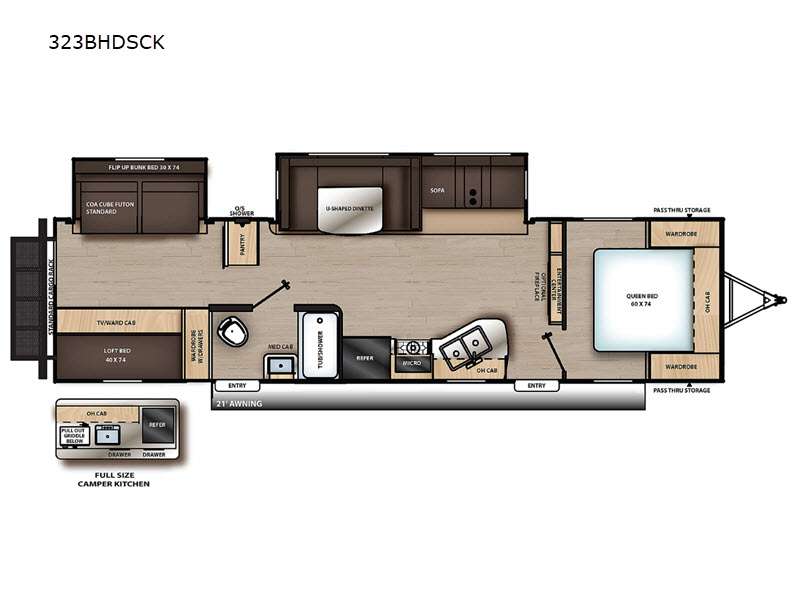 2022 Coachmen Catalina Legacy Edition 323BHDSCK, $ 56,898
