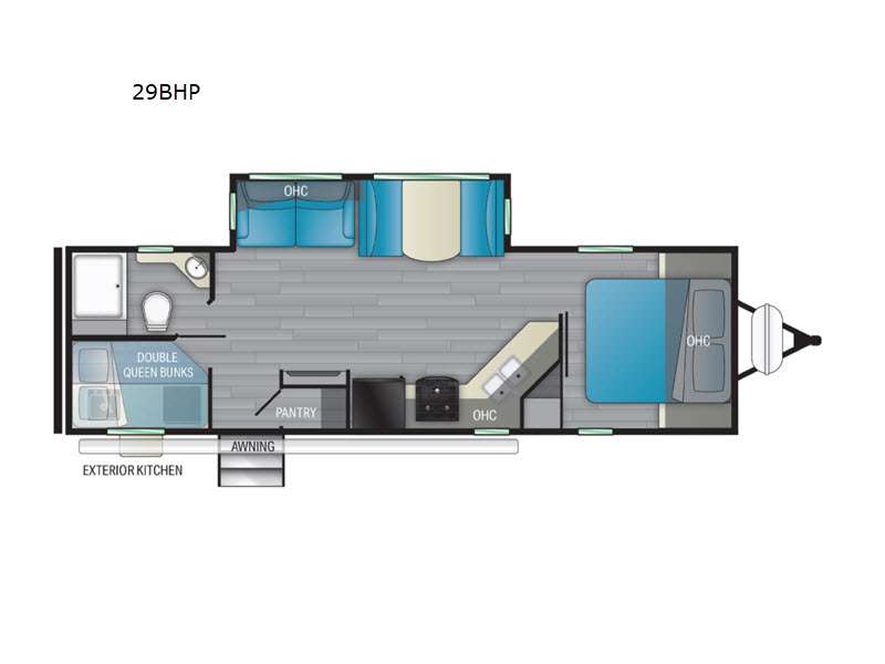 2022 Heartland North Trail Ultra Lite NT 29BHP, $ 54,288