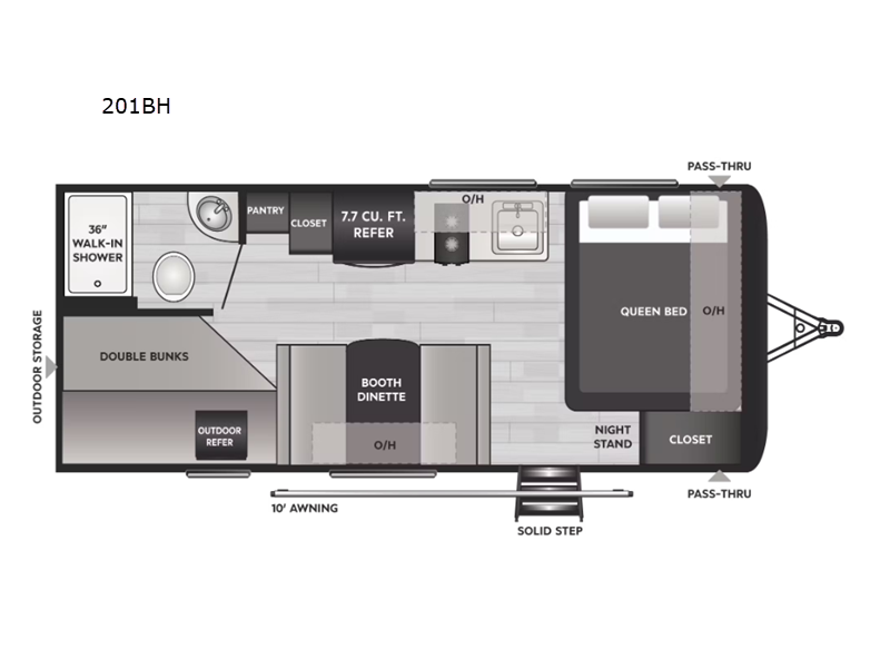 2023 Keystone Hideout 201BH, $ 0