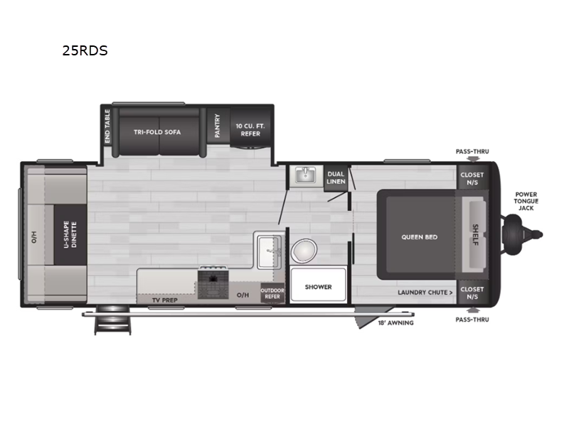 2025 Keystone Hideout 25RDS, $ 50,540