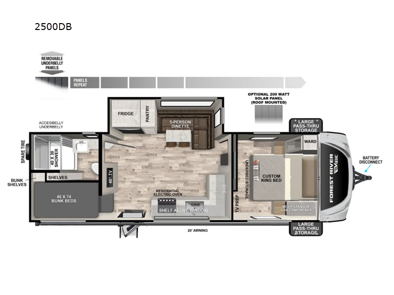 2025 Forest River Vibe 2500DB, $ 27,999