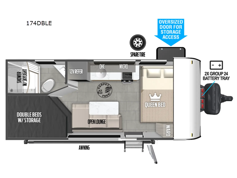 2026 Forest River Wildwood FSX 174DBLE, $ 30,363