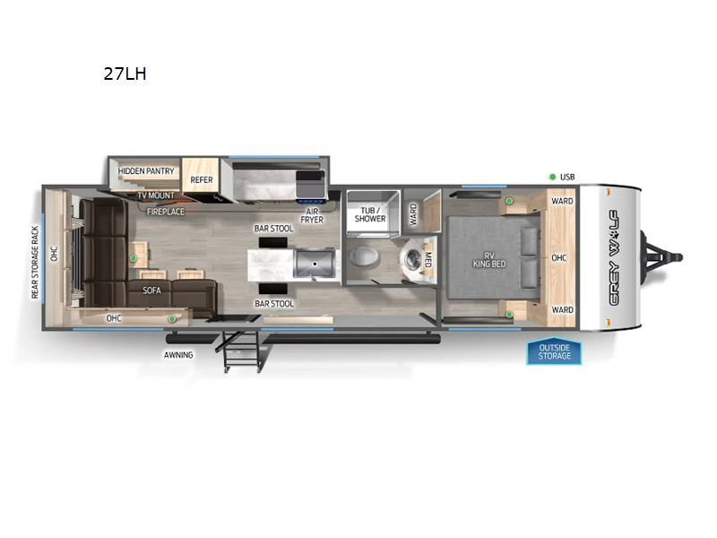 2025 Forest River Cherokee Grey Wolf 27LH, $ 24,999