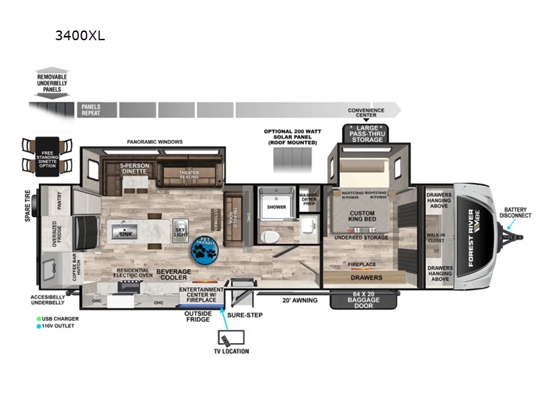 2025 Forest River Vibe 3400XL, $ 39,999