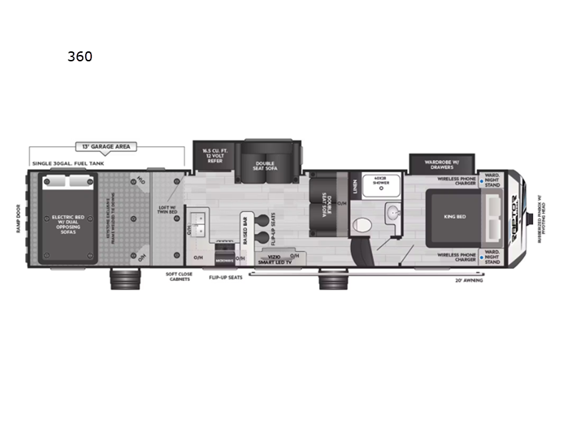 2025 Keystone Raptor Carbon Series (Fifth Wheel) 3, $ 114,378