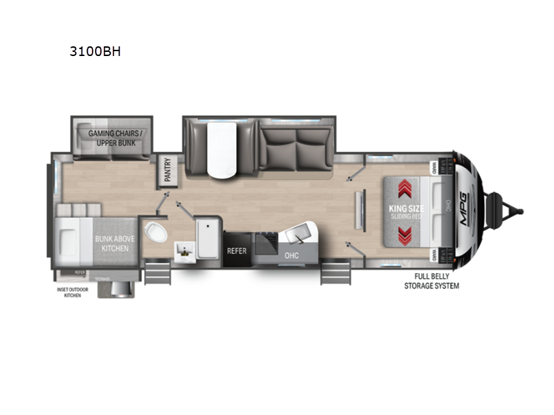 2024 Cruiser RV MPG 3100BH, $ 29,999