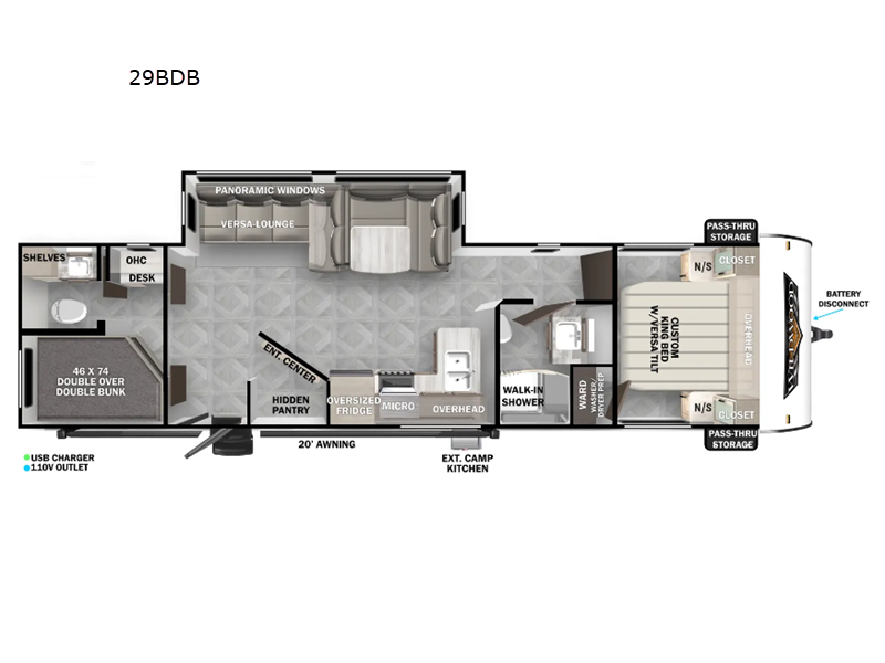 2024 Forest River Wildwood 29BDB, $ 29,999