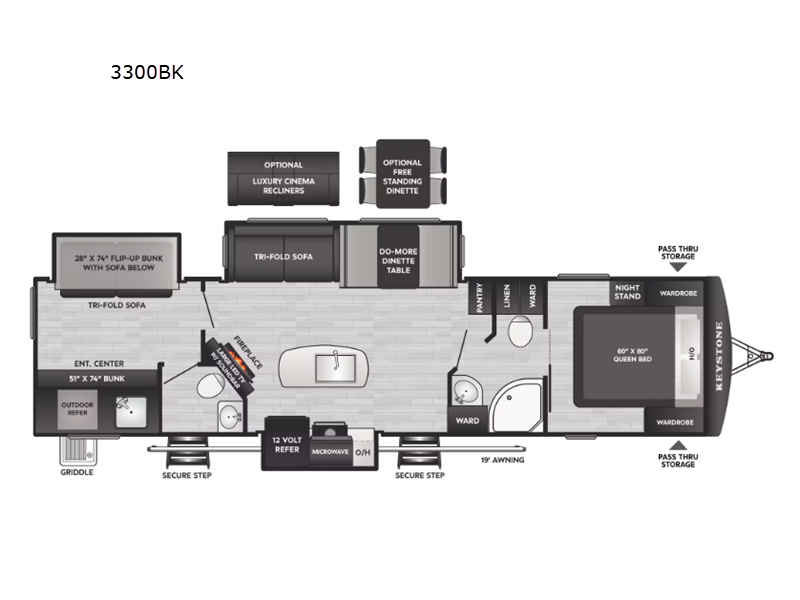 2026 Keystone Passport 3300BK, $ 62,244