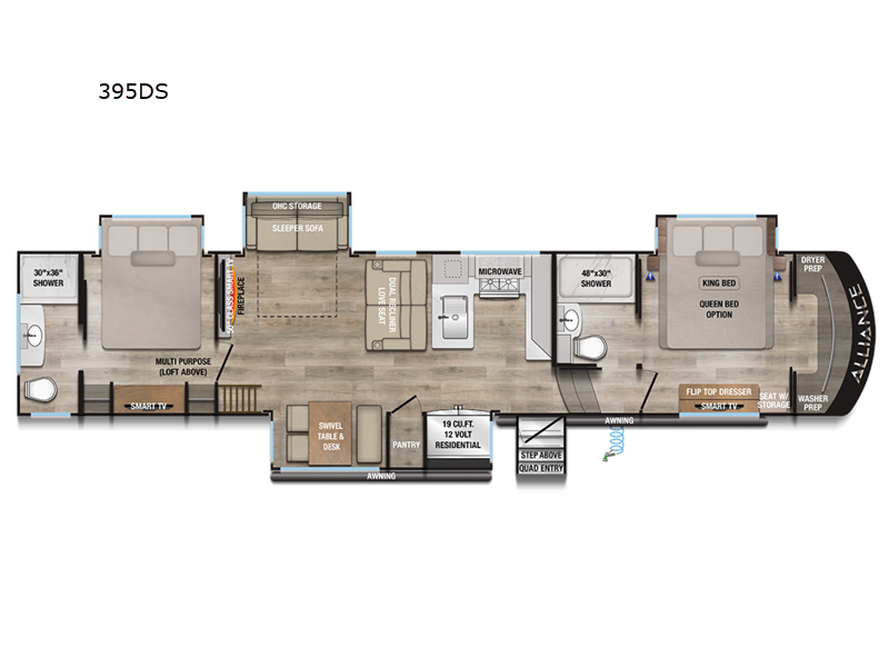 2025 Alliance RV Paradigm 395DS, $ 134,170