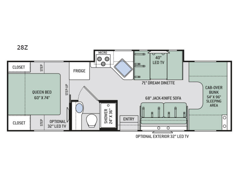2018 Thor Motor Coach Four Winds 28Z, $ 59,998