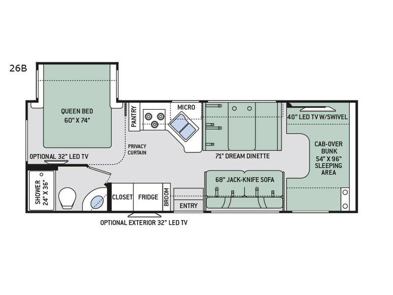 2017 Thor Motor Coach Chateau 26B, $ 59,998
