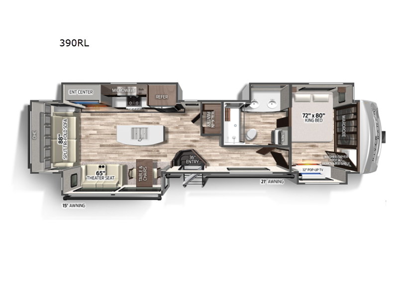 2023 Palomino River Ranch 390RL, $ 84,675