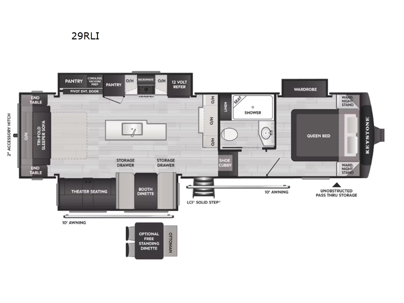 2026 Keystone Cougar Half-Ton (Fifth Wheel) 29RLI, $ 74,154
