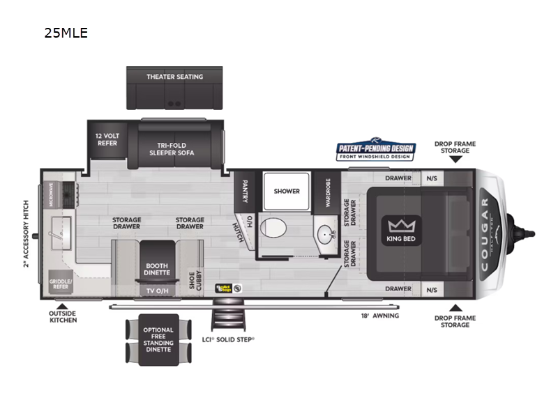 2025 Keystone Cougar Half-Ton (Travel Trailer - Ea, $ 52,682