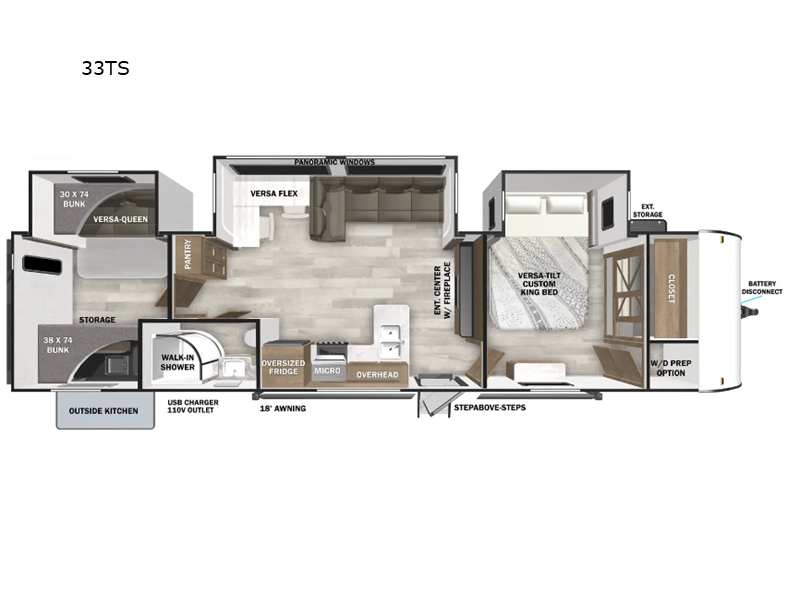 2025 Forest River Salem 33TS, $ 63,165