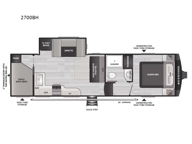 2026 Keystone Cougar Sport 2700BH, $ 52,374