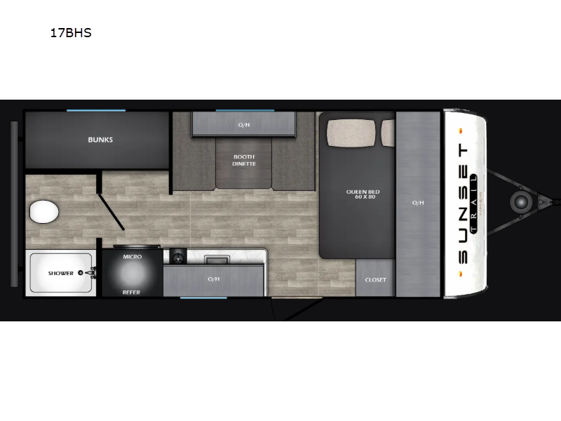 2026 CrossRoads Sunset Trail Select SS17BHS, $ 22,878