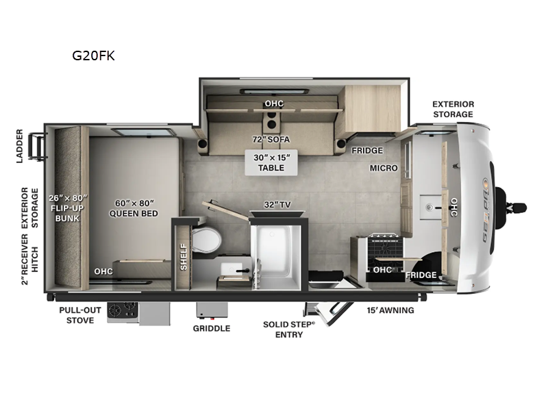 2026 Forest River Rockwood Geo Pro G20FK, $ 36,321