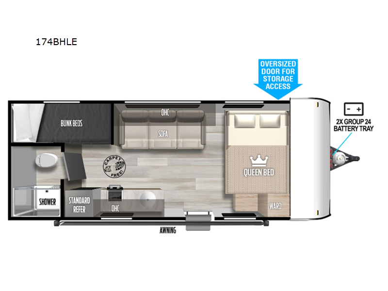 2024 Forest River Salem FSX 174BHLE, $ 12,999