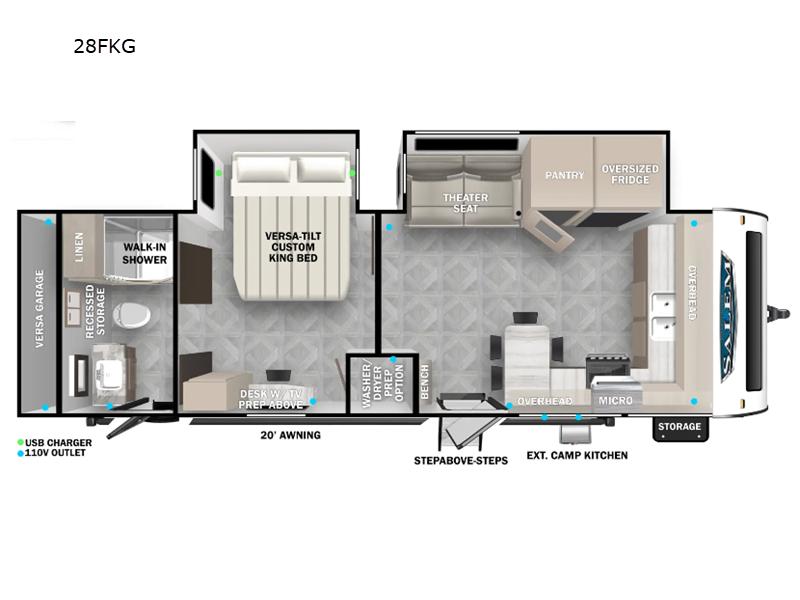 2024 Forest River Salem 28FKG, $ 57,141