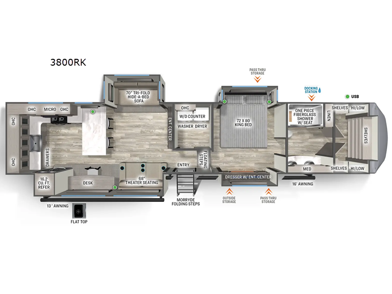 2025 Forest River Sierra 3800RK, $ 98,834