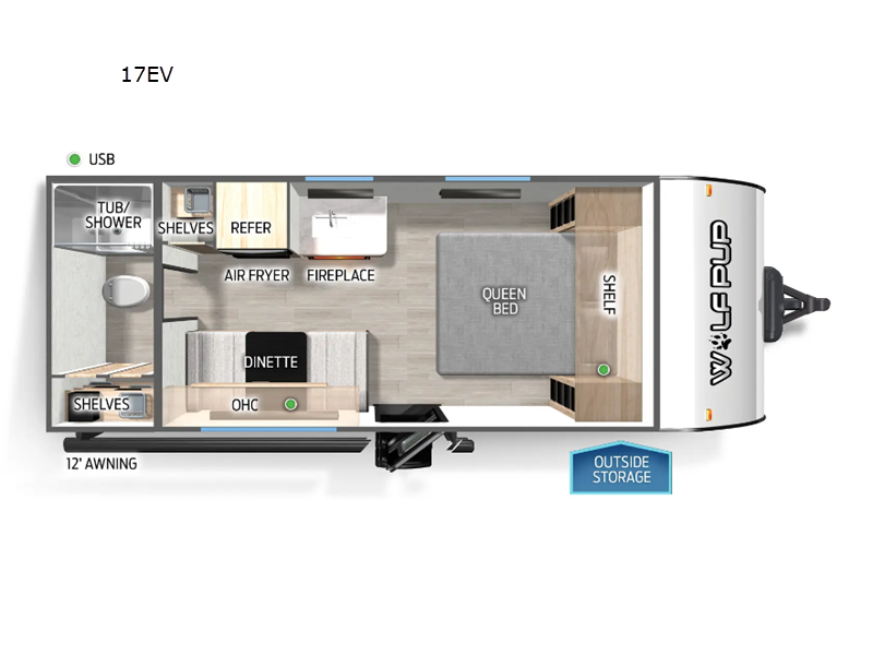 2025 Forest River Cherokee Wolf Pup 17EV, $ 12,999