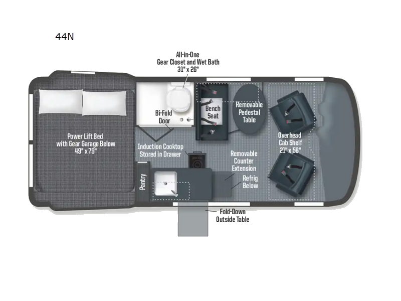 2026 Winnebago Revel Sport 44N, $ 156,968