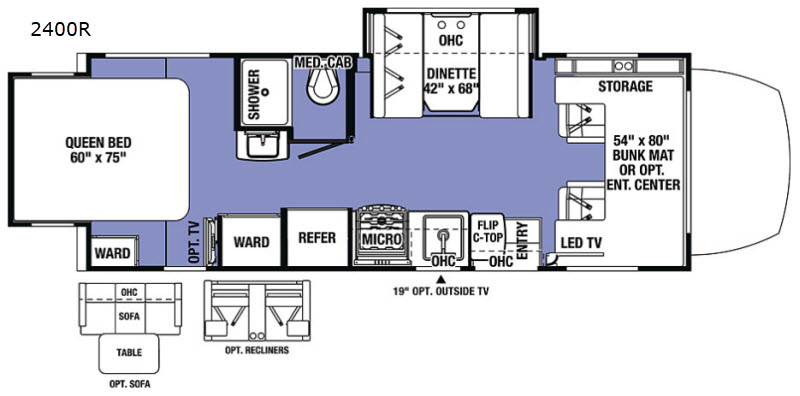 2018 Forest River Sunseeker 2400R MBS, $ 84,990