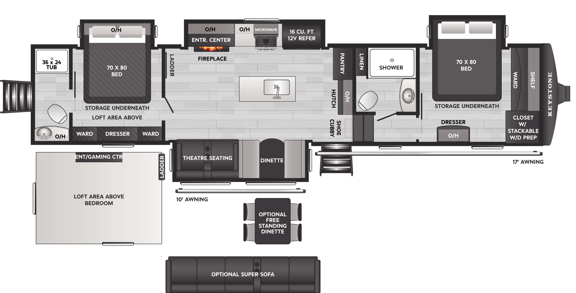 2026 Keystone Sprinter 3920DSL, $ 64,999