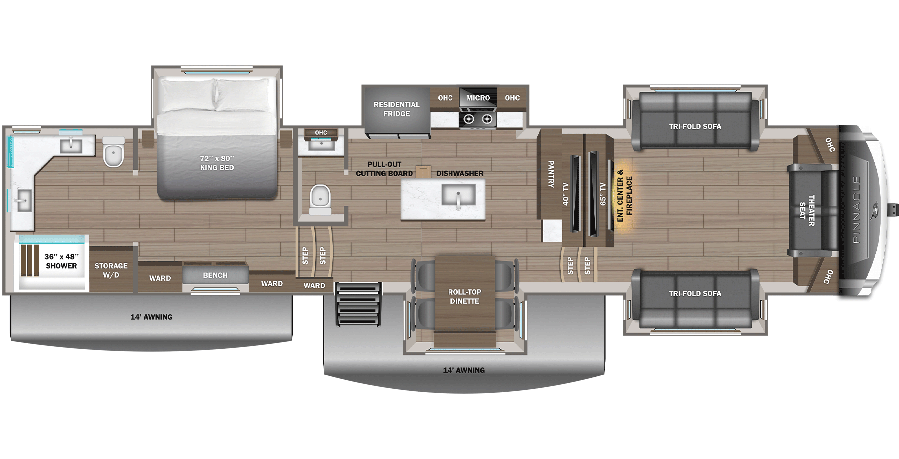 2027 Jayco Pinnacle 39FLOK, $ 186,061