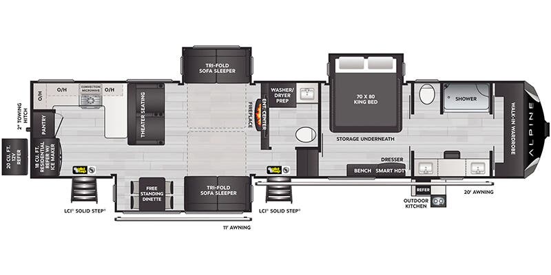 2025 Keystone Alpine 3910RK, $ 90,315