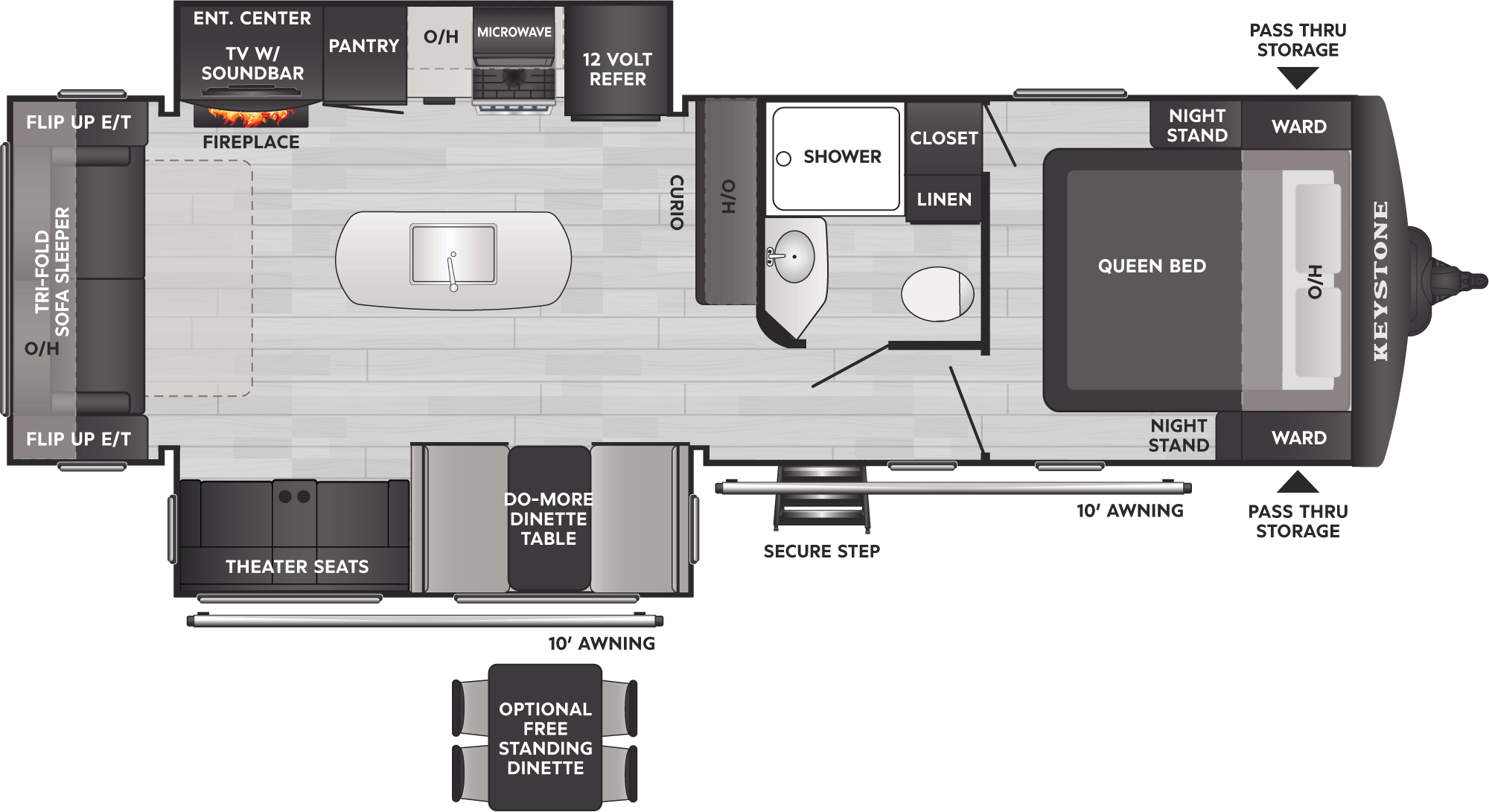 2026 Keystone Bullet Crossfire 287RLS, $ 45,999