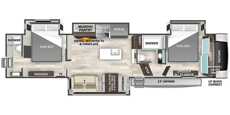 2026 Forest River Cedar Creek Experience 38DB, $ 84,990
