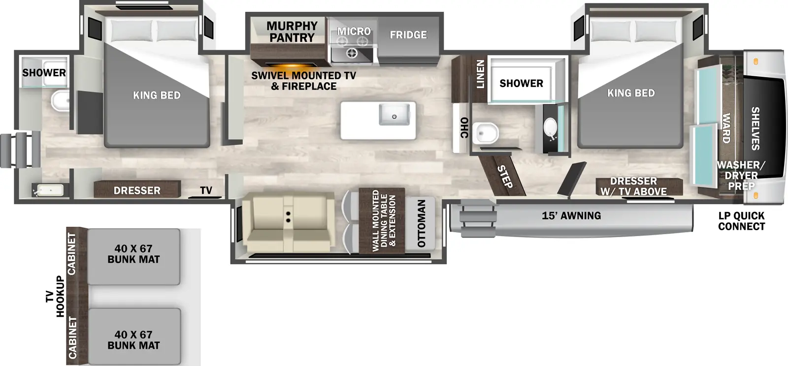 2026 Forest River Cedar Creek Experience 38DB, $ 84,990