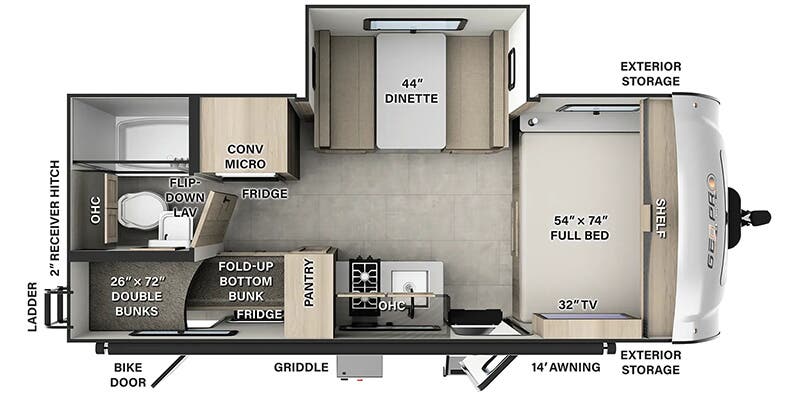 2026 Forest River Rockwood Geo Pro G20BH, $ 26,999