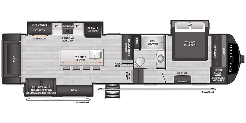 2025 Keystone Sprinter 3210RLS, $ 59,999