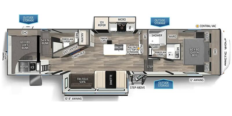 2025 Forest River Cherokee Arctic Wolf 331BH, $ 49,999