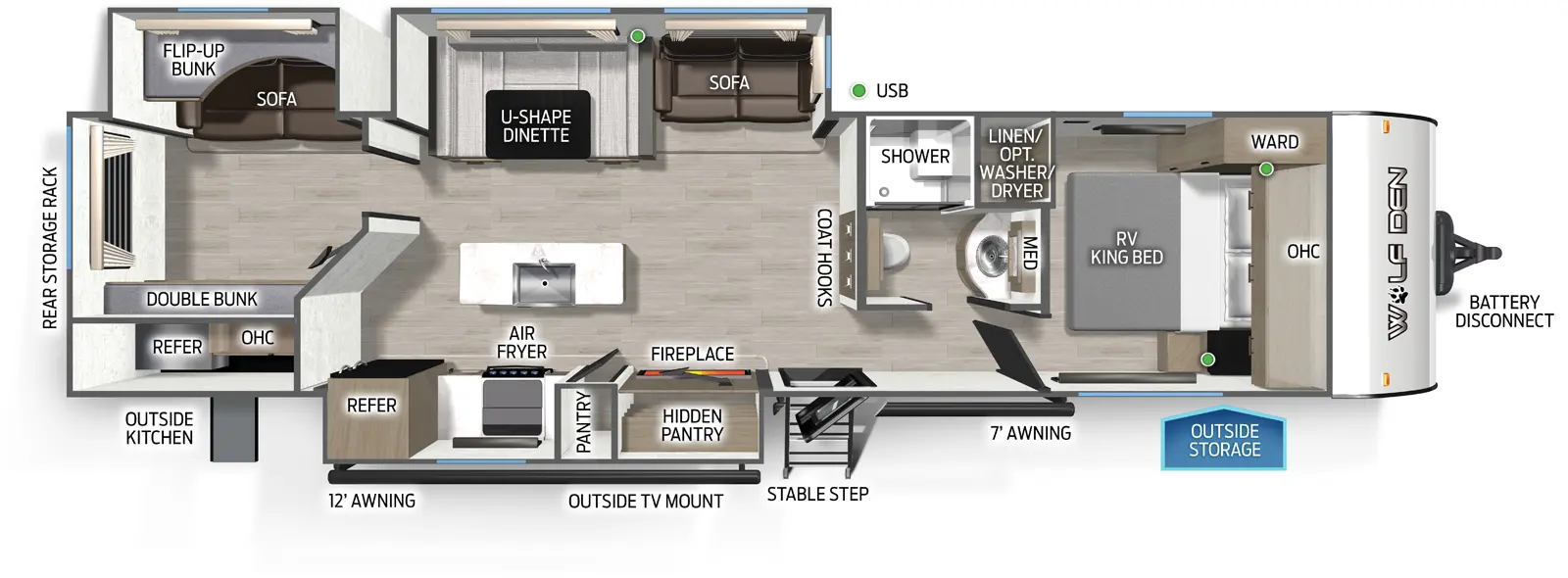 2026 Forest River Cherokee Wolf Den 304SR, $ 39,999